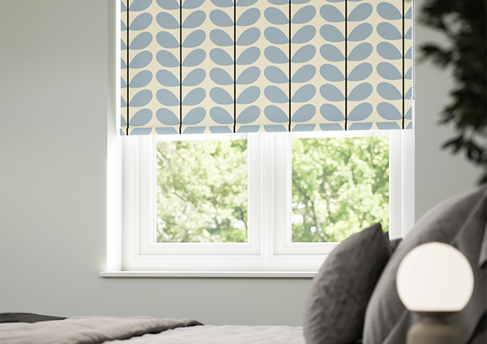 Orla Kiely Two Colour Stem, Powder Blue - Roller Blind - Image 5